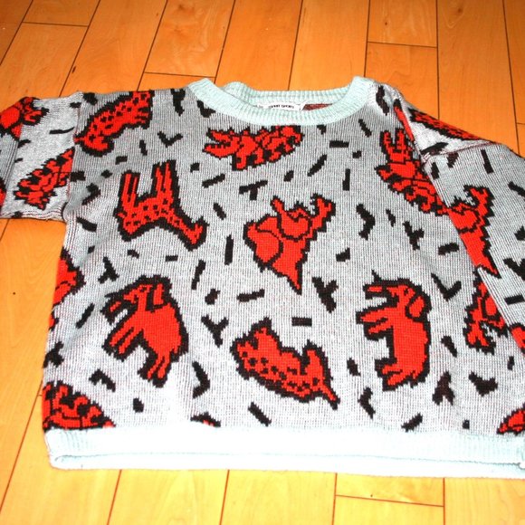 ESPIRIT SPORT VINTAGE 1980'S OVERSIZED SWEATER MEDIUM - Picture 5 of 5